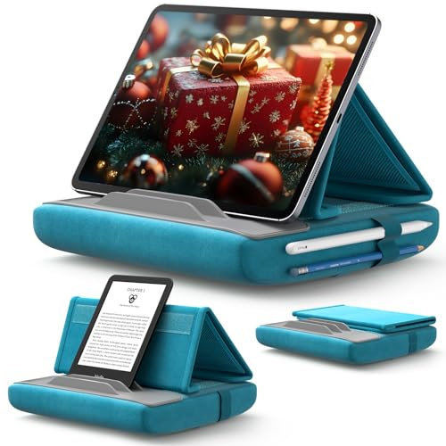 JSAUX Hållare för surfplatta, kudde stativ läskudde, surfplattehållare kompatibel med iPad Pro 11 10,5 9,7 10,2 Air Mini, surfplatta, Kindle, E-läsare och mer 4–10.9 tum enheter [Grön]