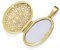 JEVELION Medaillon Gold 333 Amulett Anhänger oval für 1 Bild zum Öffnen für Damen Bildanhänger mit Schmuck-Etui