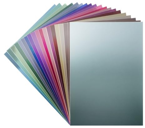 Ideen mit Herz Carton brillant autoadhésif, papier métallisé, papier adhésif, papier métallisé, 20 feuilles, format DIN A4, 200 g/m² (couleurs vives)