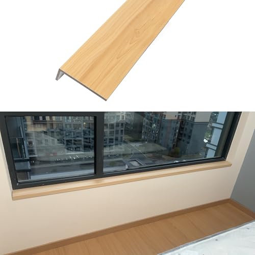 EXCLURA Fensterbank Innen Fensterbank-Abdeckungsschutz aus Holzfaser, Dekorative Erkerfenster-Nasenplatte, Ersatz für Fensterbankabdeckungen aus Beton/Fliesen(L-70cm/27.6in,W-25cm/9.8in)
