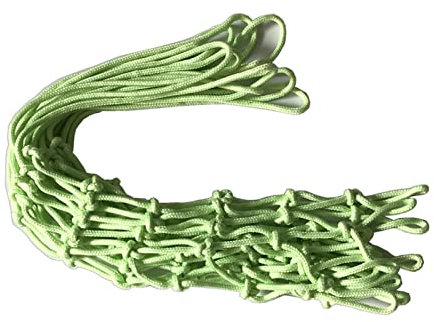 50 cm / 19,7 Zoll leuchtendes Basketballnetz-Ersatz, tragbares Outdoor-Sport-Nylonball-Schießnetz, leuchtet im Dunkeln grün