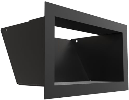 KRATKI griglia di ventilazione AIR LUFT 12x20 cm decorativa 45° sistemi di | LUFT Griglia di ventilazione 12x20 cm nera; griglia metallica rettangolare per camini e sistemi di riscaldamento, 45°; parete