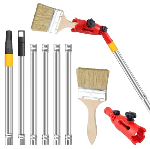 Estensione a pennello multiangolo, Multi Angle Paint Brush Extende,Rullo telescopico retrattile per soffitti alti, pareti ornamentali e angoli