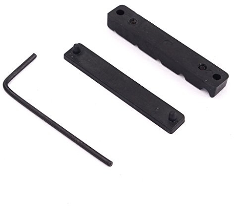 Black Adjustable POM Nut Slotted with Wrench for 5 Strings Bass Guitar Parts