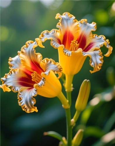 Schön Taglilien-Rhizom – Daylily - üPpig GrüNe BläTter, Pflegeleicht, Perfekt FüR Haus Und Garten-3 Rhizom-J