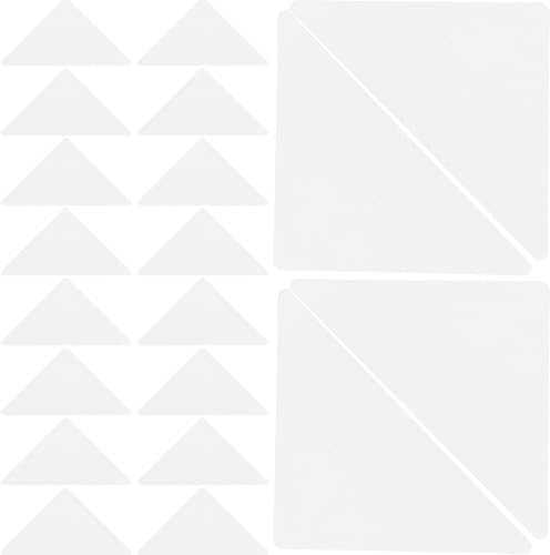 ifundom 90 Pezzi Stecche Adesive per Colletto a Triangolo in Plastica Bianco per Camicie da Uomo e Donna, Mantieni Colletto Durante Interviste e Occasioni Formali