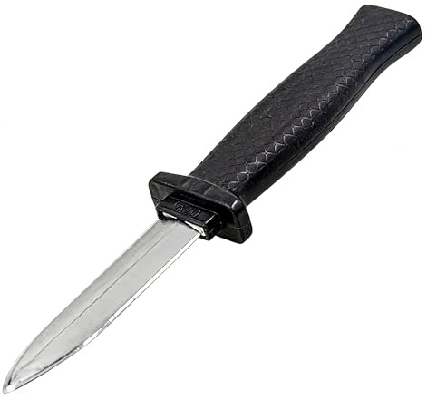 5 coltelli retrattili con coltello finto, gadget giocattolo a scomparsa, pugnale in plastica, per Halloween e feste (5 pezzi A)