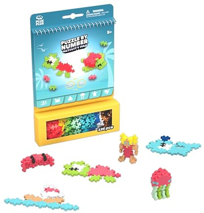 Plus Plus - Bloc d'activité pour Enfant - 125 Pièces - Thème Océan et Animaux Marins - Jeu de Construction Enfant Dès 5 Ans - Jouet Éducatif et Ludique pour Fille et Garçon
