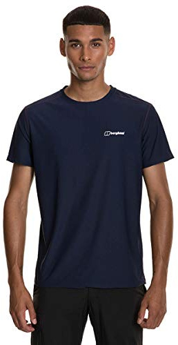 Berghaus Men's 24/7 Short Sleeve Crew Tech Baselayer T-Shirt | Moisture Wicking | Breathable Technical T-Shirt, Dusk, L