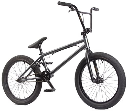 KHE STRIKEDOWN PRO BMX Fahrrad 20 Zoll, 4130 CrMo, 9,7 kg, Affix 360° Rotor, MAC2 Faltreifen, Street/Park/Dirt, High-End Modell für Jugendliche & Erwachsene, vormontiert mit V-Brake