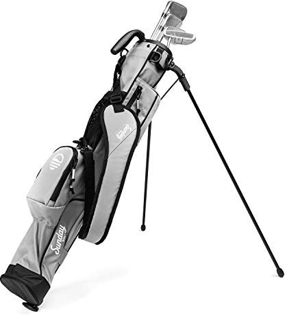 Sunday Golf - Leichte Golftasche mit Gurt und Ständer - einfach zu tragen und langlebige Pitch n Putt Golftasche - Sunday Golf Standtasche für die Driving Range, Par 3 und Executive Courses - 80 cm