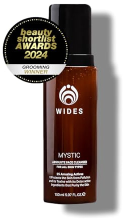 MYSTIC. Tägliche Gesichtsreinigung für Männer mit Salicylsäure, pflanzlicher Hyaluronsäure oder Teebaum - Glatte Haut ohne Spannungsgefühl - Entfernt sanft Verschmutzung, Schmutz und Fett