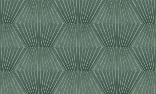 A.S. Création Livingwalls Geometrische 3D Tapete 382041 Grün Vliestapete Grafik für Wohnzimmer Büro Küche 10,05x0,53m Made in Germany