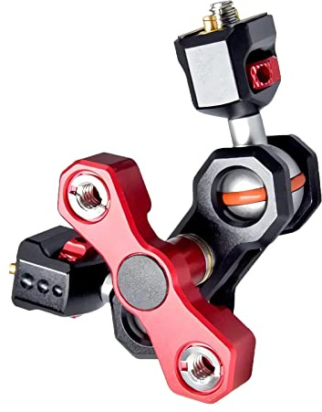 MIMIRACLE Camera Magic Arm Flexible Articulating Arm with Dual Ball Heads and 1/4 Screws for Field Monitor Camera DSLR Monitor Video Cage