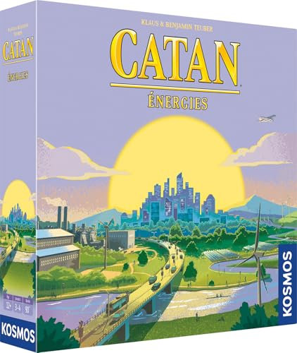 Kosmos – Asmodee – Catan: Energies – Gesellschaftsspiele – Brettspiel – Strategiespiel ab 12 Jahren – 3 bis 4 Spieler – 90 Minuten – französische Version