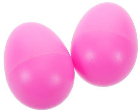 2pcs Plastic Egg Shakers for Toddlers Kids Pink Musical Toy