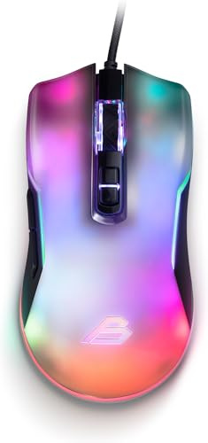 Blackstorm Lucid Glow RGB Gamingmus 7200 DPI, Optisk Sensor, 12 Ljuseffekter, 20G Acceleration, USB-Kabel 1,6 m, Svart