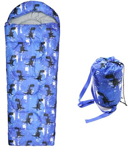 Flanhorest Kinder-Schlafsäcke – Camping-Schlafsäcke mit Tragetasche – kompakter Schlafsack zum Wandern, Rucksackreisen, 3 Jahreszeiten, warmes und kühles Wetter, leicht, wasserdicht, Outdoor-Reisen