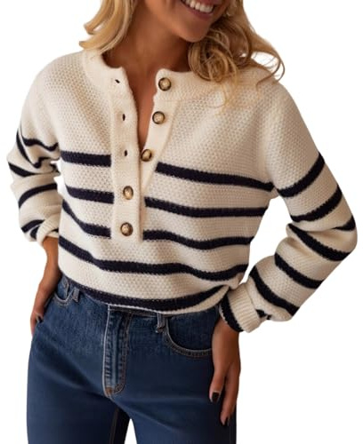 Vhersily 2025 Maglia Traforata da Donna Pullover Maglioni Manica Lunga Solido Leggero Loose Texture Knit Camicie, per Le Mezze Stagioni, Business, da Lavoro, Versatili per Look, per Autunno e Inverno