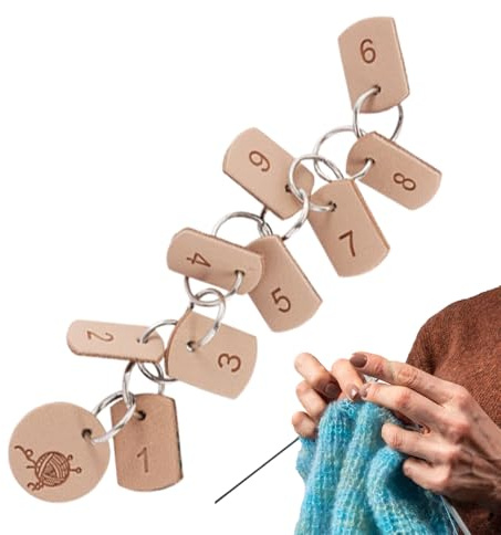 Cadenas de contador de tejer, marcador de costura de ganchillo, hilera de punto, prácticas ayudas de ganchillo para tejer, coser, tejer ganchillo