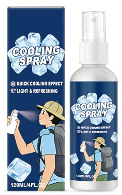 Spray Rinfrescante,Spray Nebulizzante Rinfrescante,Cool Care Sprays Sprays Idratante Ghiaccio,Rinfrescantes per Tutto il Corpo,per Esterni Viaggi Quotidiani Escursioni Campeggio Yoga Corsa,120ml