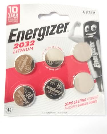 Energizer - Pile au lithium CR2032 3 V Ref E300303700 Lot 6 151719