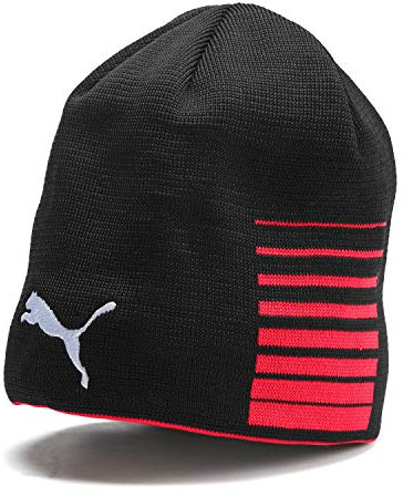PUMA Unisex Liga Reversible Beanie Mütze, Puma Red-Puma Black, Einheitsgröße EU