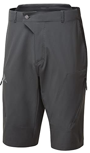Altura Esker Trail - Pantalones cortos repelentes al agua para bicicleta de montaña para hombre, color negro, talla L