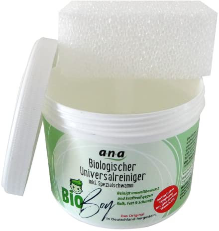 Bioboy im NEUEN Design **DAS ORIGINAL** biologischer Universalreiniger Dose á 350g inkl. Spezialschwamm, 96080024