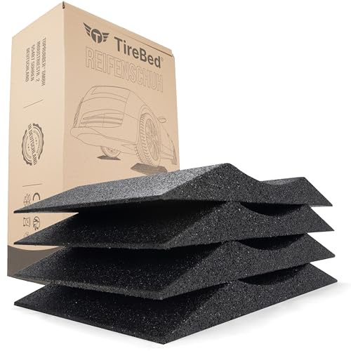 TopRubber ® 4X Reifenschuh 300er Set in schwarz Reifenschoner aus Gummigranulat
