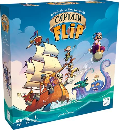 Captain Flip – Gesellschaftsspiel – für 2 bis 5 Spieler – ab 8 Jahren – französische Version