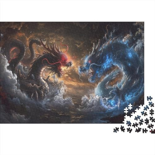 NQHXLRUDC Dragon 1000pcs (75x50cm) Jigsaw Puzzle for Adults