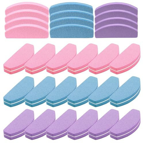 30 pezzi Buffer per unghie, set con spingicuticole, lima per unghie 100/180 grit, lima lucidante per unghie in gel e unghie naturali, blocco lucidante per unghie, per studio di unghie e casa