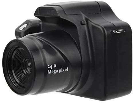 SENECESLI Fotocamera Digitale, Schermo LCD 3.0 da 24 MP Fotocamera Reflex HD con Zoom 18X, Fotocamera Digitale Portatile con Lunghezza Focale Lunga, Flash (Tipo Standard 79 cm)