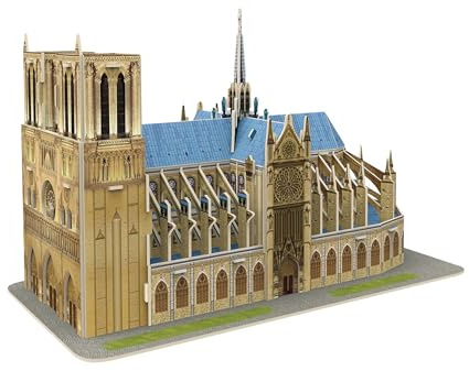 EXPLORA - Notre Dame de Paris - 3D-Puzzles - 540025-53 Teile - Historisches Denkmal - Stufe 4 - Ohne Kleber oder Schere - Paris - BAU - Geschenk - Modell - Ab 5 Jahren