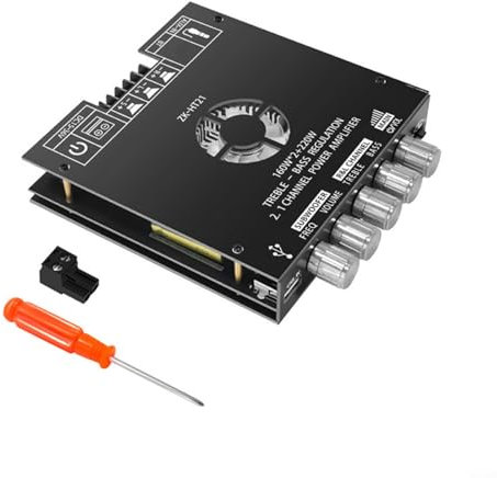 Alanmoship ZK-HT21 2.1 Canali Scheda Audio Digitale 160W+220W Modulo Altoparlante 5.0 Con Controllo Basso Per Sistema Home Theater