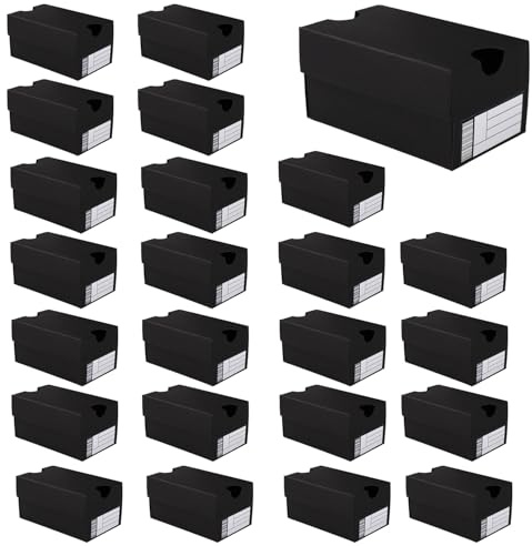 24uds Cajas Regalo Negras para Zapatos, Cajas Regalo Fiestas Temáticas Deportivas Pequeñas Zapatillas con Etiqueta Editable Ideal para Galletas Dulces y Aperitivos