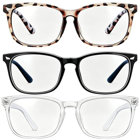 3 PCS Blue Light Glasses,Blocking Reading Glasses for Women Men Filter