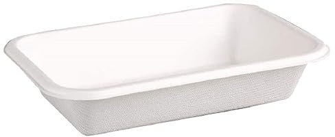 Fiesta Green DW347 Compostable Bagasse Food Trays 16oz (Pack of 50)