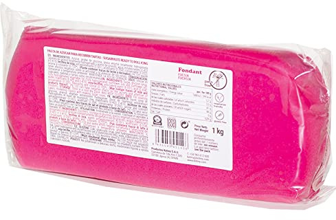 Pasta De Azúcar Fondant fucsia 1kg Sin Gluten