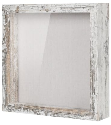 Muzilife Cornice portafoto 3D da riempire con vetro da 22 x 22 cm