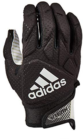 adidas Freak 5.0 Padded Football Receiver Glove, Black/White, Small