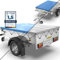 Tarpofix® Anhänger Plane 258 x 136 cm inkl. Planenseil | Anhängerplane Flachplane aus PVC PLANENMATERIAL | Verstärkte Humbaur Anhänger Plane für 1300kg PKW Hänger | Abdeckplane Anhänger Abdeckung Grau