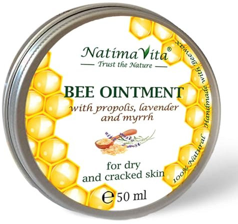 Propolis Salbe - 50 ml - bee cream - natürliche Pflege gegen Hautirritationen, trockene und rissige Haut, Bienensalbe gegen Juckreiz