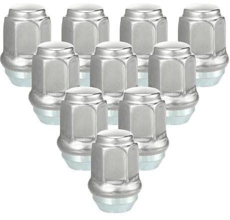 VekAuto Dadi per Bulloni Ruota Compatibili per Dodge, Tono Argento Resistente 10