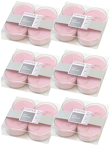 24 Jumbo Gala Luxury Highly Scented Maxi Duft Teelichter 24er Coco Charlene in PC-Klarsichthülle 24 Stück Maxi 60039