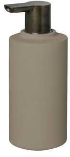 blomus Seifenspender CRETO | Farbe Mourning Dove | 190 ml | Ø7 x 16,5H cm | Handseifenspender aus natürlichem Beton | Rutschfester Flüssigseifenspender in Grau