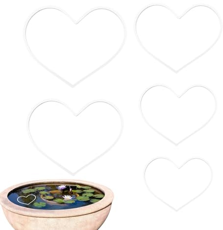 Sghtil Anillo de alimento para peces, anillo flotante para plantas - Recinto de alimento para acuarios | Alimento de acuario para fijación de plantas flotantes, 5 unidades de alimento para acuarios