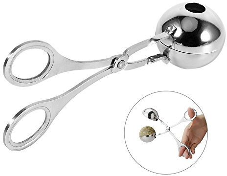 HAOHIZE Macchina per polpette, Macchina per scavino di melone antiaderente Macchina per scavino di melone in acciaio inossidabile Piccola con manici antiscivolo per cake pops,