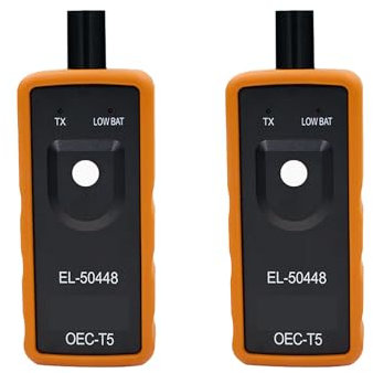2 pezzi, sistema di apprendimento EL 50448, misuratore di pressione pneumatici, dispositivo di apprendimento TPMS Relearn Tool, dispositivo per ripristinare la pressione dei pneumatici, strumento
